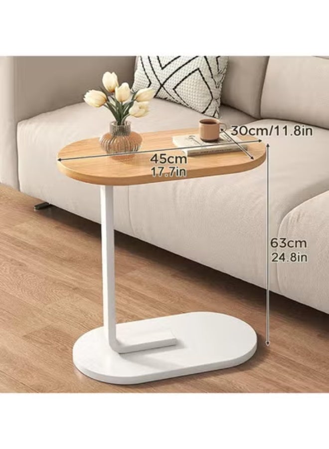 متجر ان زون طاولة جانبية فاخرة على شكل حرف سي || ابيض - Image 3